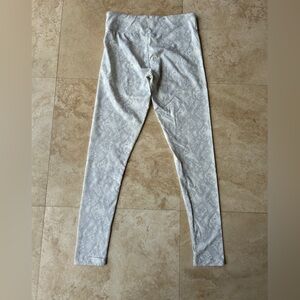 Light Gray Snake-Print Leggings